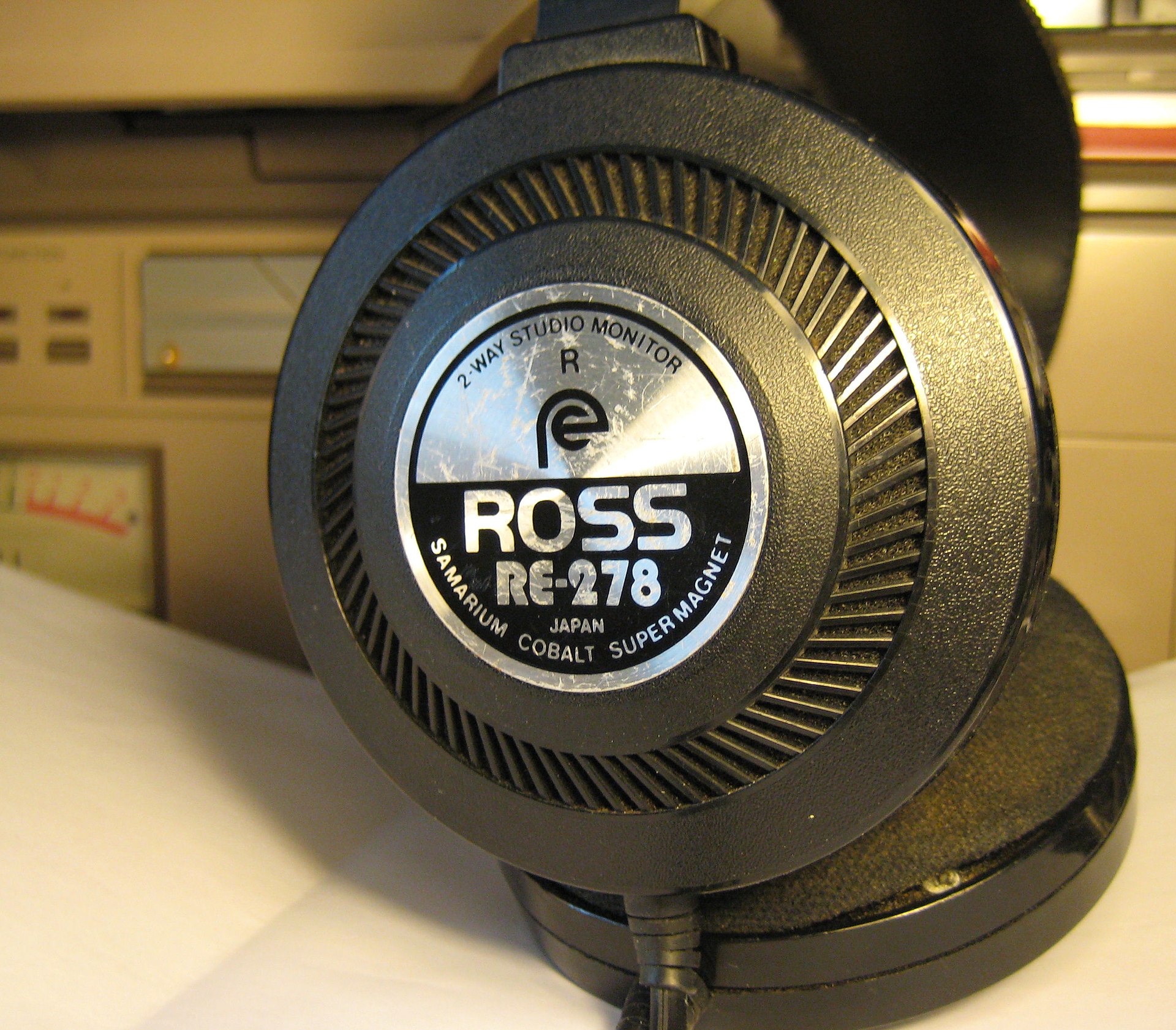 1980er Vintage Kopfhörer benotzt Samarium Kobalt Magnete