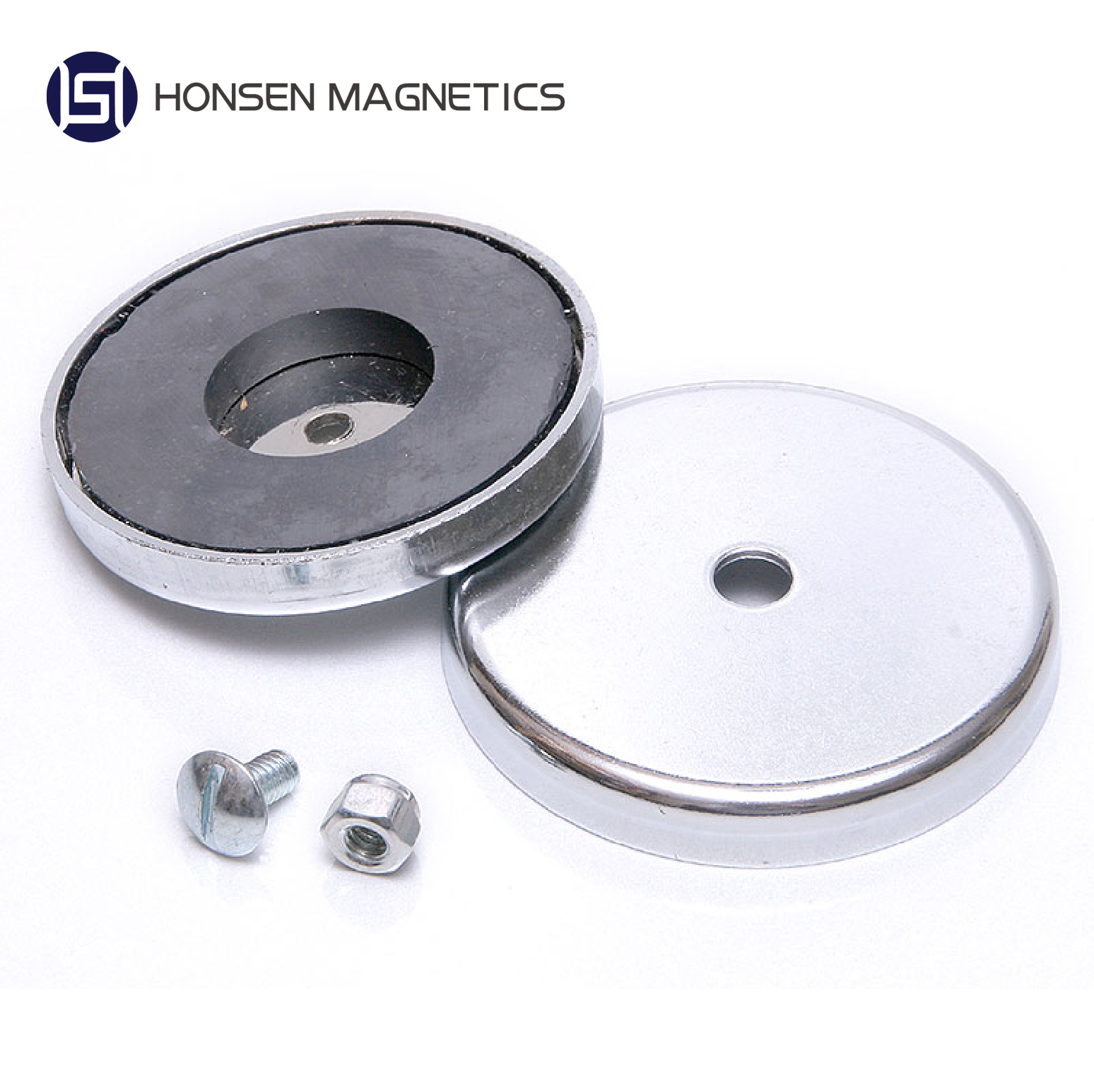 Ferrite Ceramic Round Base Mounting Cup Magnet-3
