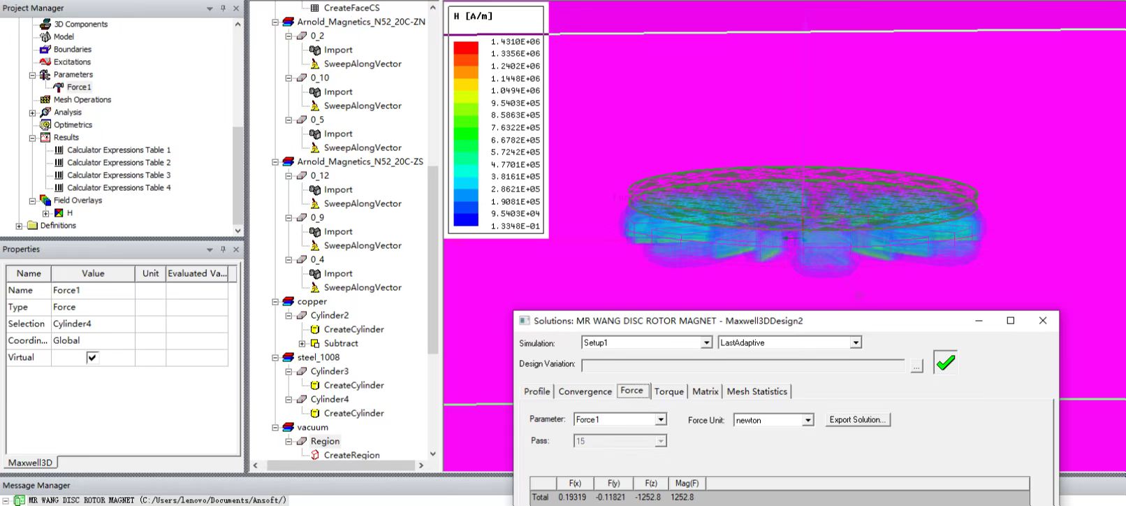 Magnetic-Field-Simulation-of-Halbach-Array